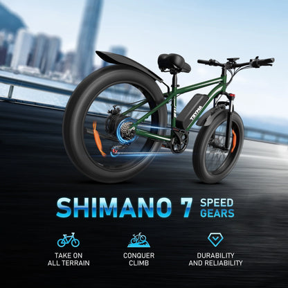 EB26 Electric Bike for Adults Set of 2, 26" Fat Tire E-Mountain Bicycle, 750W Dual Motor 48V 15Ah 7-Speed Ebike UL2849