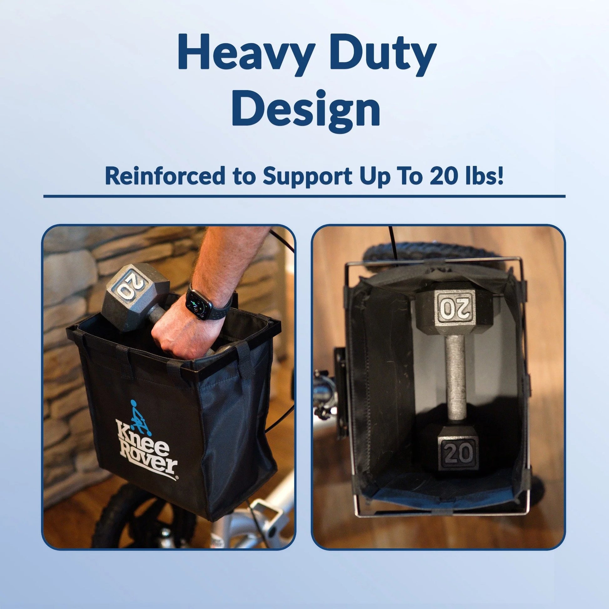 Deluxe Knee Scooter Basket - Spacious, Universal Fit for Most Models