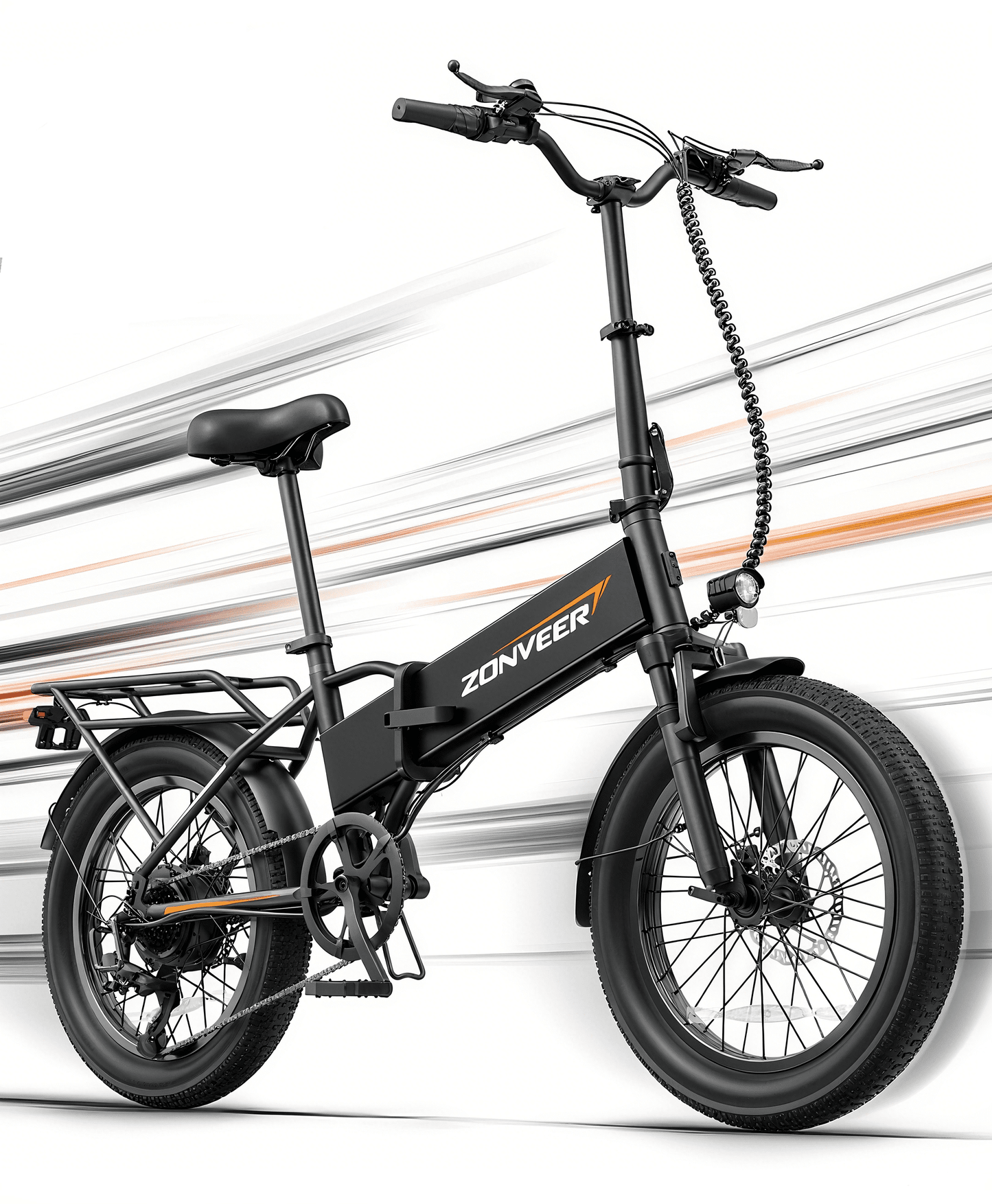 Folding Electric Bike for Adults - 7-Speed Mountain Ebike with Peak 1200W 28MPH Brushless Motor, 48V10.4Ah Removable Battery, 20X3.0 Fat Tire UL2849