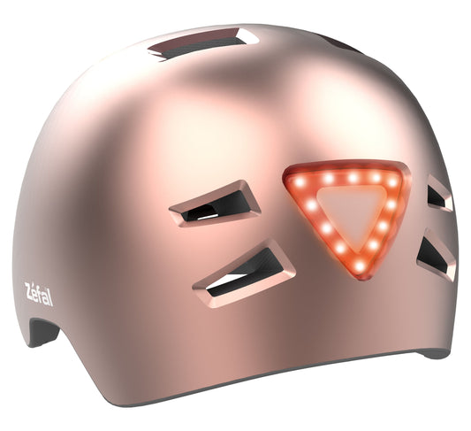Rose Gold Light-Up Lightweight Adult Bike Helmet (Ages 14+, Unisex)