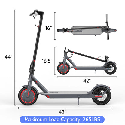 FK007 350W Motor Electric Scooter,19 MPH Top Speed, 21-Mile Range, 8.5”Wear-Resistant Solid Tires, Foldable & Lightweight for Commuting