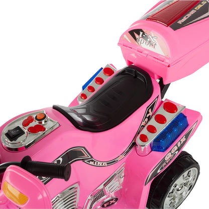 Lil’ Rider Electric Motorcycle for Kids - 3-Wheel Battery-Powered Toy Motorcycle for Kids Ages 3 to 6, (Pink)