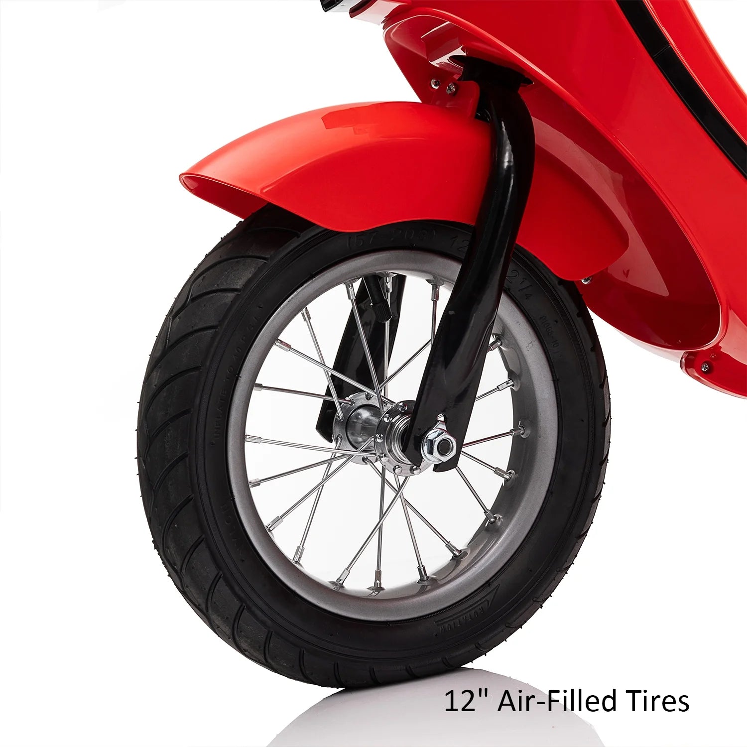 24V Ride on Motorcycle 250W Electric Motorcycle, Max Speed 10 Mph, Twist-Grip Throttle, 2 Speeds, MP3 Player, Bluetooth, Ride on Toy Car for Boys Girls Age 8+, Red