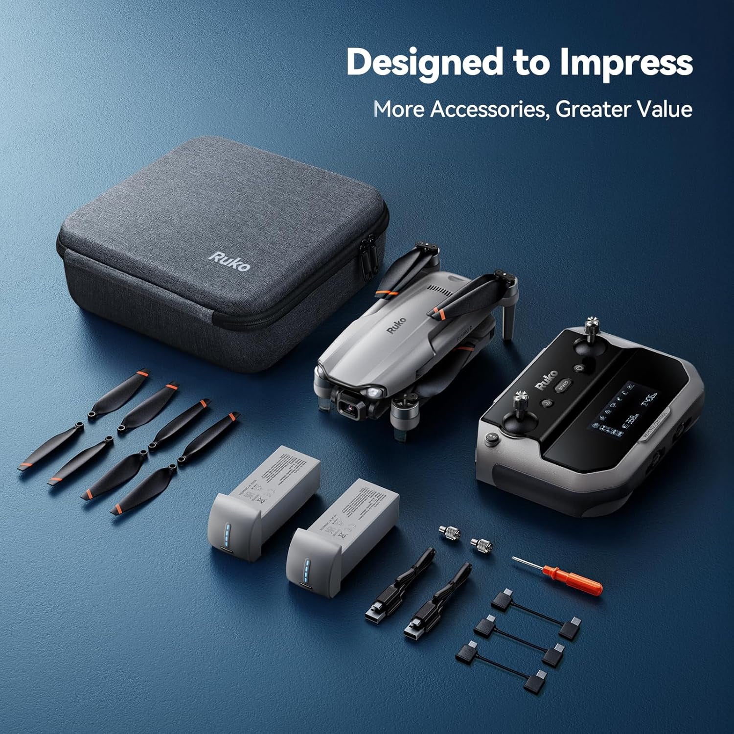 F11PRO 2 Drone with 6K Camera for Adults, 3-Axis Gimbal, 4K/30Fps Video, 70-Min Flight Time with 2 Batteries, 10000Ft FPV Transmission Professional Drone, Auto Return, Beginner Mode