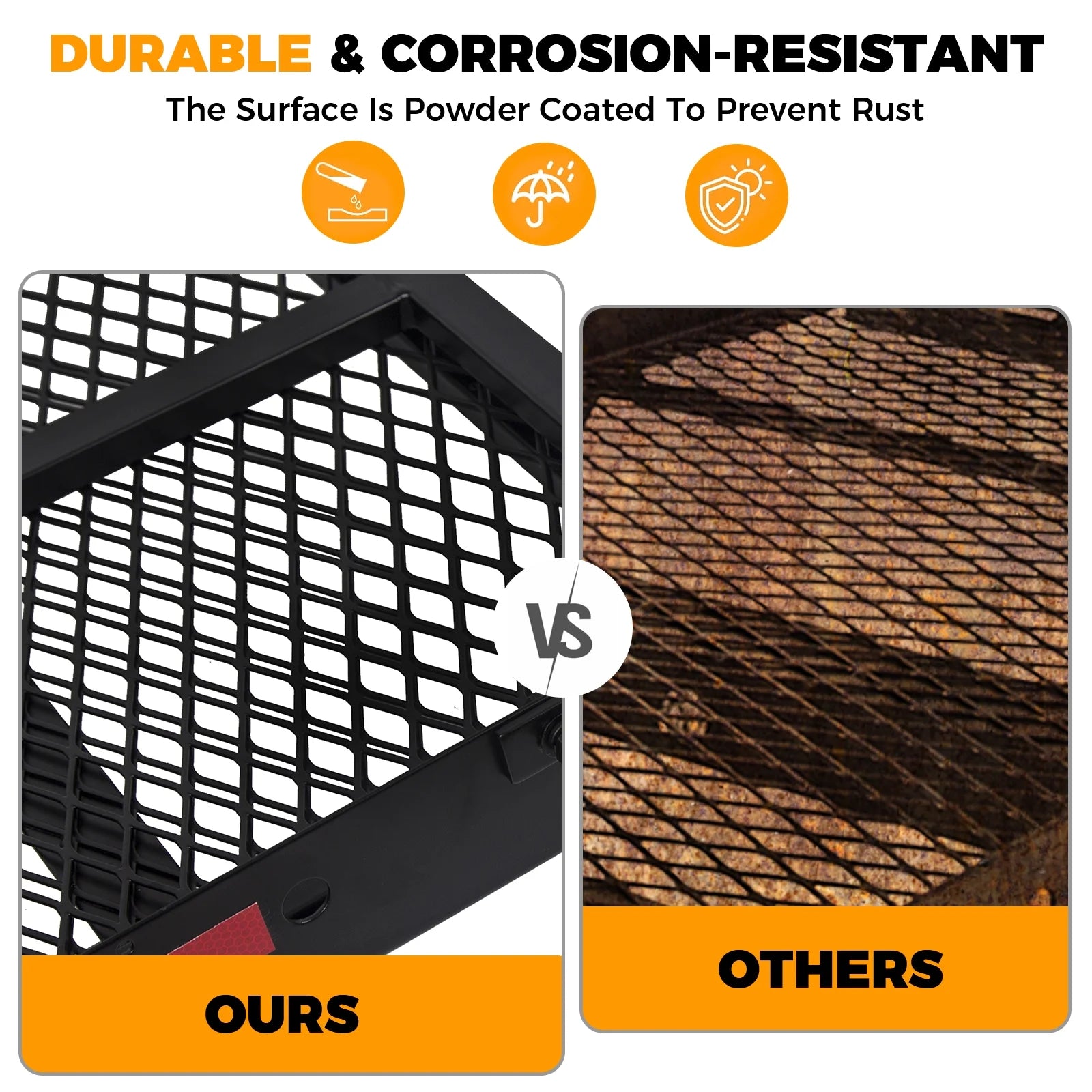 Hitch Mounted Cargo Carrier Mobility Scooter and Wheelchair Carrier Rack with Loading Ramp Luggage Basket Disability Medical Lift Rack