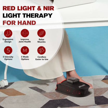 DGYAO Cordless Homeuse Red Light Therapy Slipper for Foot Pain