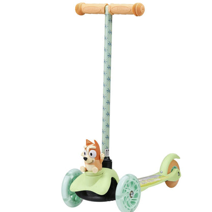 Ride-N-Glide Buddies 3D Toddler Scooter, 3 Wheel Kick Scooter for Kids Ages 3+, Green