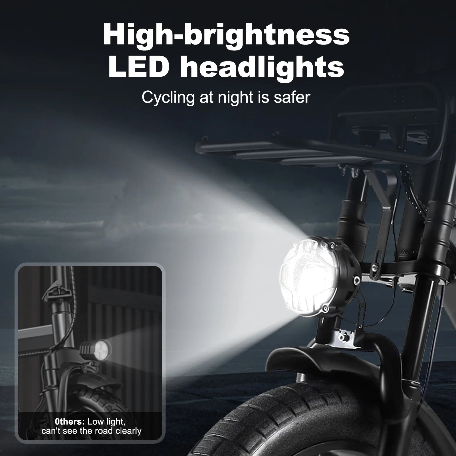 Electric Bike for Adults, 750W Ebike with 48V 20Ah Battery, 31MPH Electric Bicycles, 20'' Fat Tire Ebike, Hydraulic Brake Mountain Bike, 7 Speed Bicicleta Eléctrica Para Adultos, E-Bike UL2849