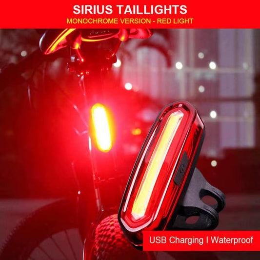 Bicycle Tail Light Night Cycling Outdoor USB Rechargeable MTB Road Bike Rear Lamp COB LED Cycling Bicycle Safety Warning Lights
