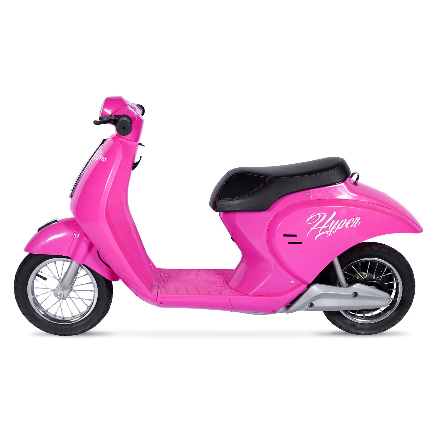 Hyper 24V Retro Electric Scooter with Easy Twist Throttle for Ages 13+, Pink