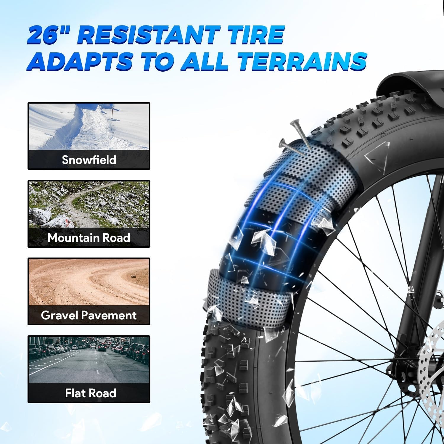 M2 Pro Electric Bike,1800W Motor Electric Bike for Adults, 26'' X 4.0'' Fat Tire Ebike with 48V 17.5AH Battery, 36MPH 85Miles Long Range Electric Mountain Bike, up to 110 Nm