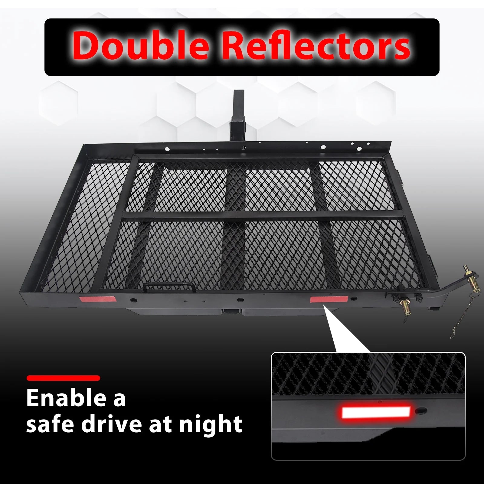 Wheelchair Carrier Scooter Carrier Cargo Carrier Hitch Rack W/ Ramp Folding Steel