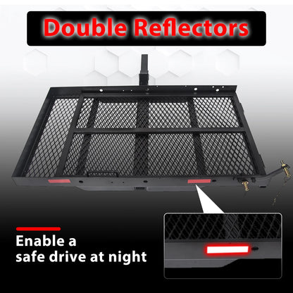 Wheelchair Carrier Scooter Carrier Cargo Carrier Hitch Rack W/ Ramp Folding Steel