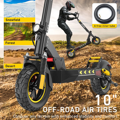 Electric Scooter for Adult with Seat, 800W Foldable City Commuting Escooter, 3 Speeds / 48V 12.5Ah / 28 Mph 30 Miles Range / 330 Lbs Capacity, E-Scooter for Kids 12+