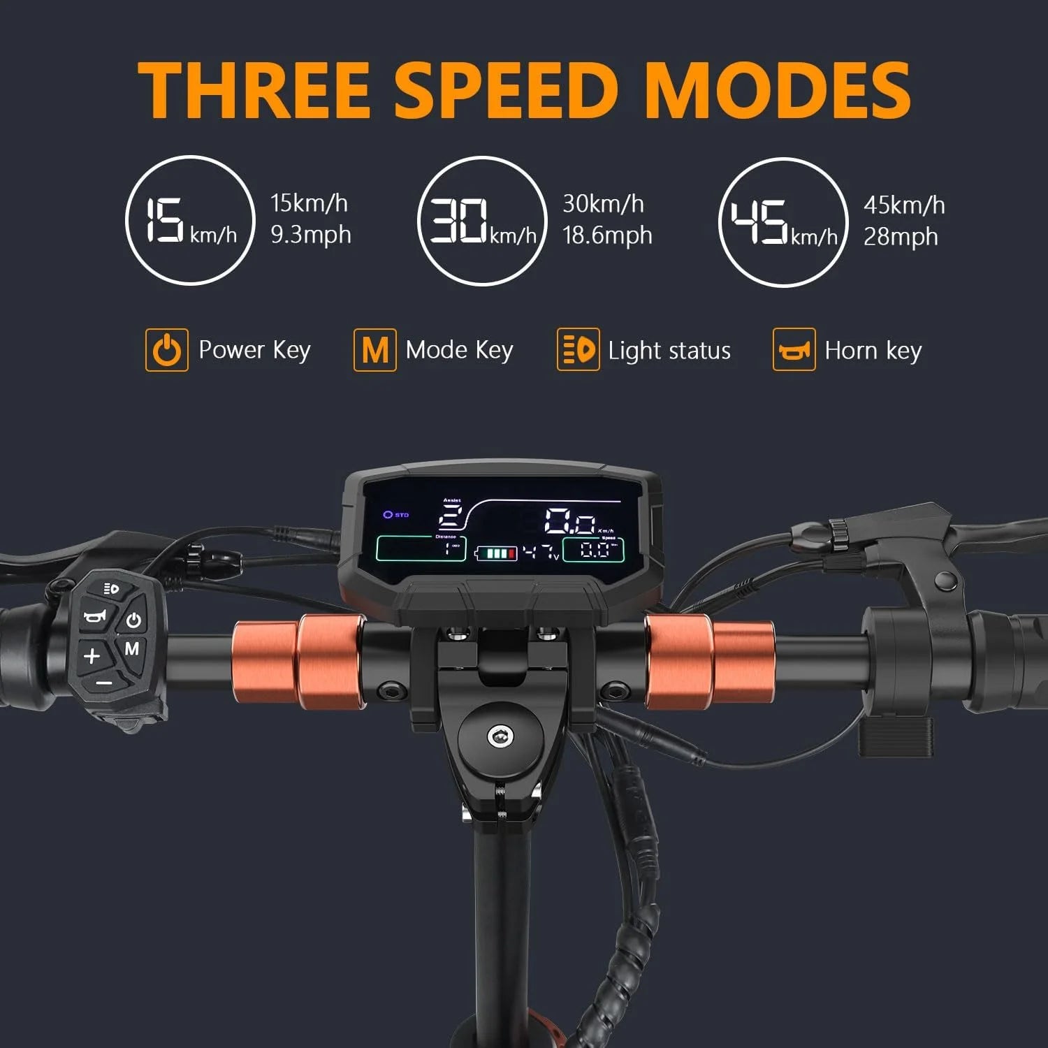 Electric Scooter for Adults with Seat, 800W 12.5Ah Adult Electric Commute Scooter, 3 Speeds Kids Electric Skateboard E-Scooter Bikes, up to 28Mph & 32Miles Range