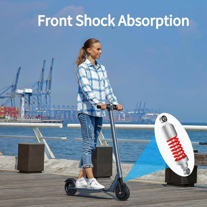 Electric Scooter for Adults & Teens, 15 Miles Range & 15 Mph, 250W Adult Electric Scooter with LED Display and Braking System, Foldable Commute E Scooter,Blue