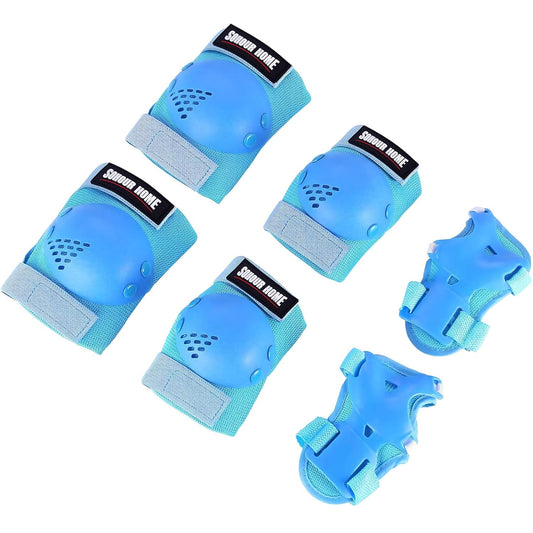 Kids/Youth Knee Pads Elbow Pads Wrist Guards 3 In1Protective Set, for 3-15 Years Child Roller Skates, Cycling, Inline Skating, Skateboard, BMX Bike, Balance Bike, Scooter Riding Sports