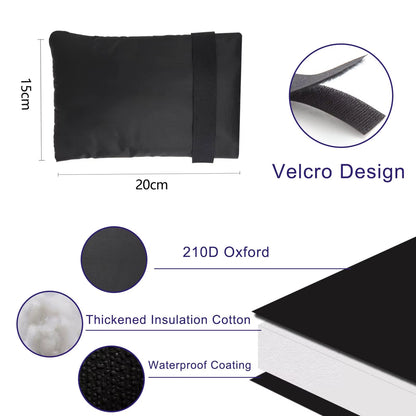 Outdoor Faucet Covers for Winter Freeze Protection, 2 Packs Faucet Insulation Cover Socks, Hose Bib Covers for Winter (15X20Cm)