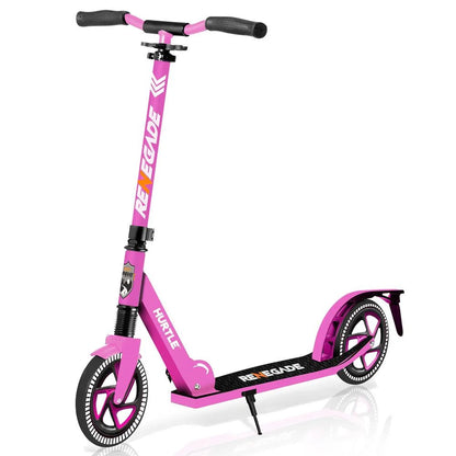 Renegade Lightweight Foldable Teen and Adult Commuter Kick Scooter, Pink
