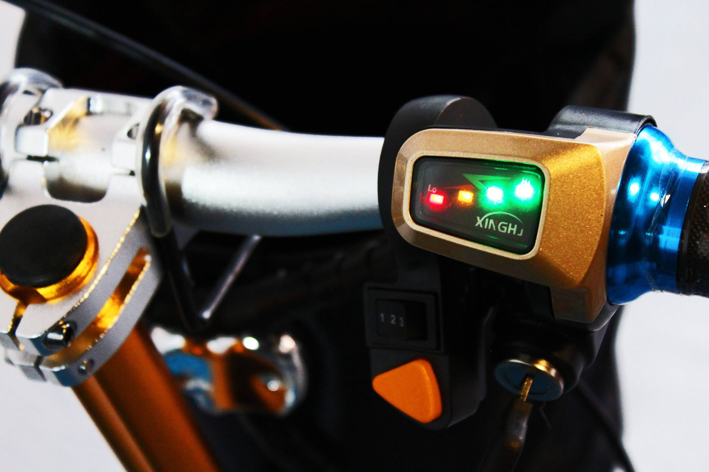 - Triaxe Sport Portable Folding Scooter - 3-Wheel - Blue -  POWER PACKAGE TM - $500 VALUE