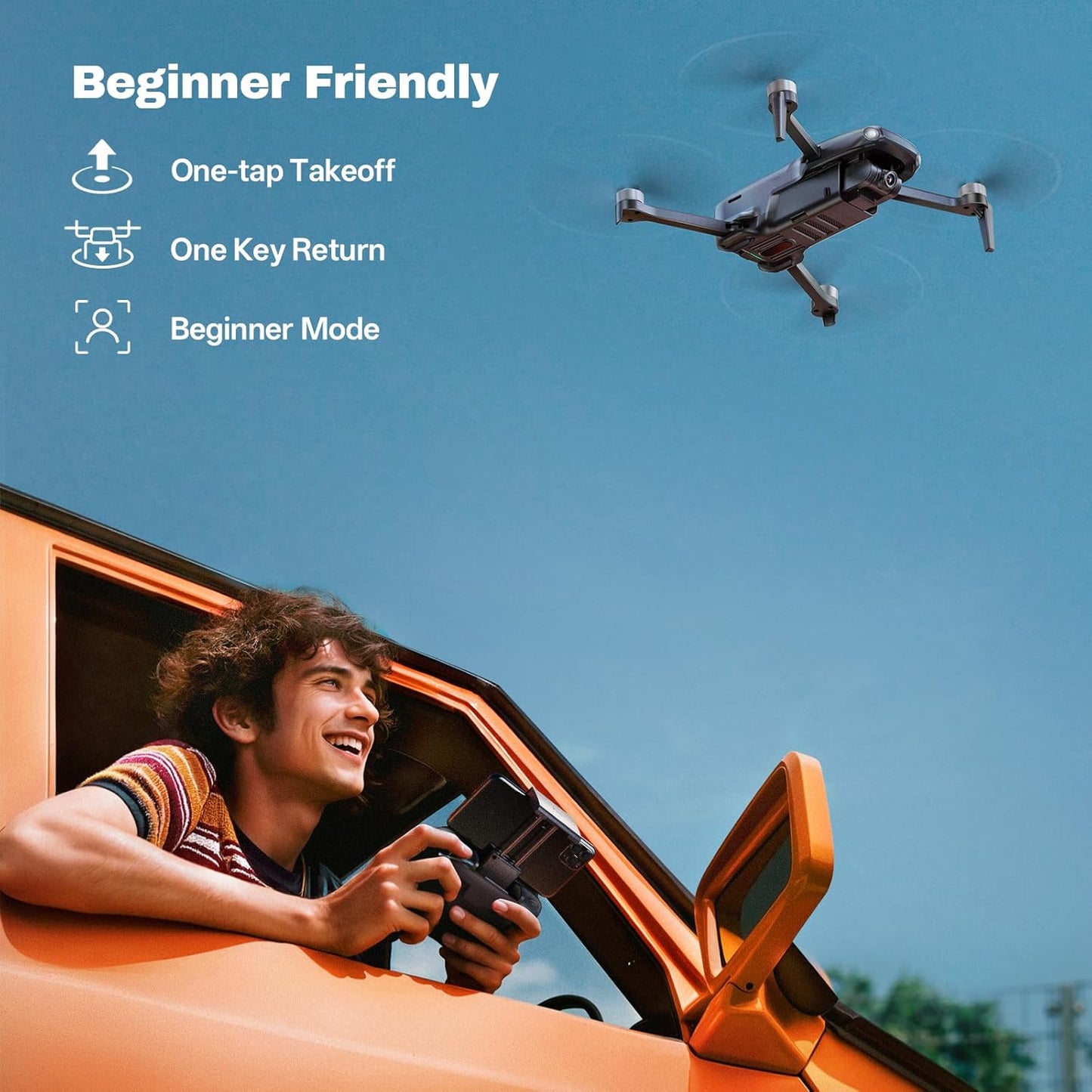 F7MINI SE GPS Drones with Camera for Adults 4K, Only 238G, 70-Mins Flight Time, TOF, 9842 FT Long Range, Auto Return, Follow Me, Circle & Waypoint Fly – Ideal for Beginners and Aerial Lovers