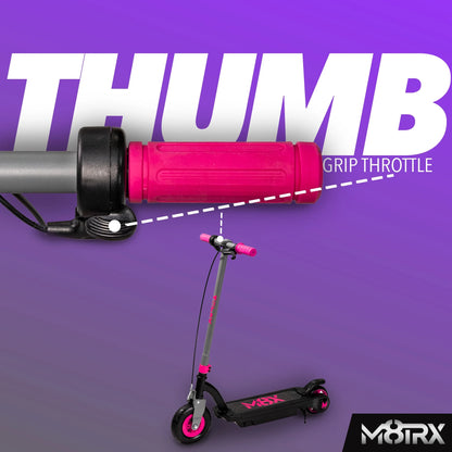 Pink 24 Volt Kids Electric Scooter, 8" Air Filled Tire, Speeds up to 10Mph, Kids Ages 8+