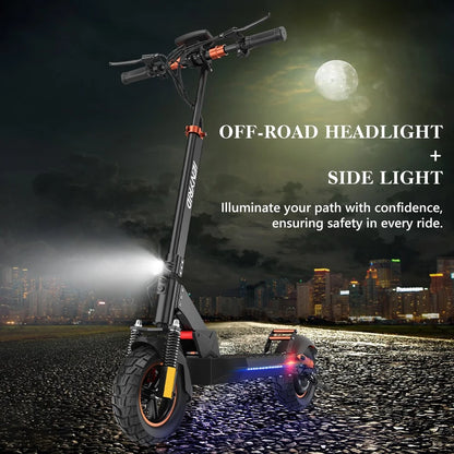 Electric Scooter for Adults with Seat, 800W 12.5Ah Adult Electric Commute Scooter, 3 Speeds Kids Electric Skateboard E-Scooter Bikes, up to 28Mph & 32Miles Range