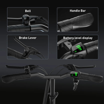 10" Tires Electric Scooter,500W Foldable Electric Scooter for Adult with Seat and Basket, up To18 Miles Range, Top Speed 19 MPH