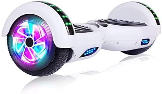Self Balance Scooter Built-In Bluetooth Speaker - UL 2272 Certified Hover Board for Kids (No Carrying Bag)