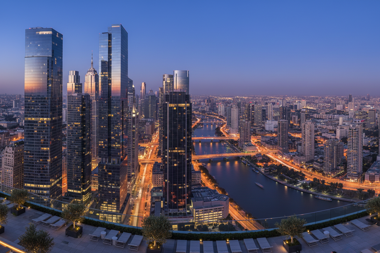 city view from a rooftop