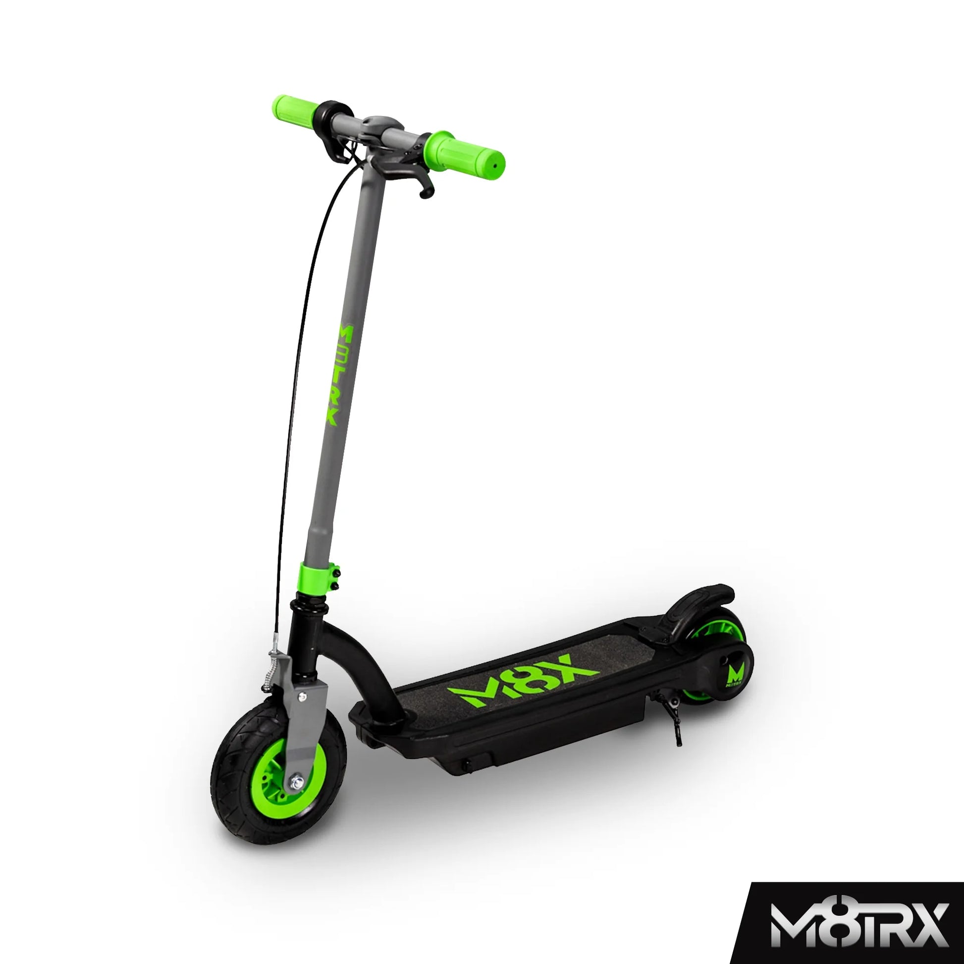 Green 24 Volt Kids Electric Scooter, 8" Air Filled Tire, Speeds up to 10Mph, Kids Ages 8+