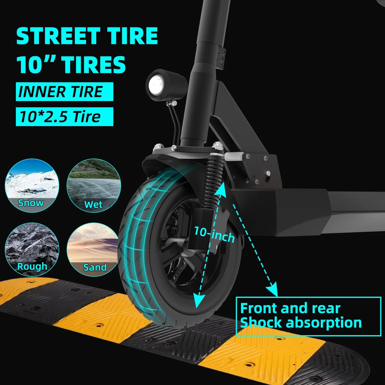 Electric Scooter with Seat for Adults,35 MPH MAX Speed ,1200W Foldable Escooter, 10 Inch Street Tire