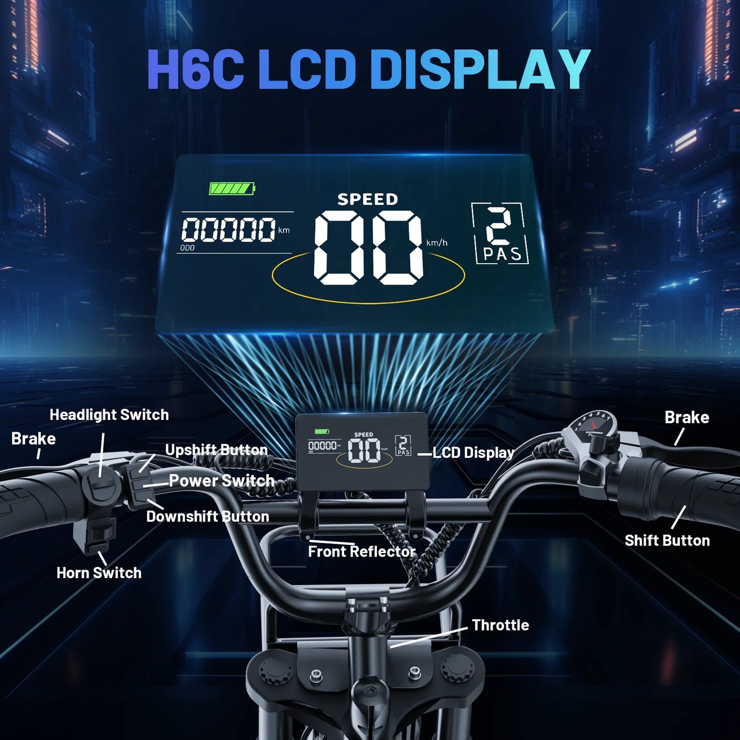 Electric Bike for Adults, 750W Ebike with 48V 20Ah Battery, 31MPH Electric Bicycles, 20'' Fat Tire Ebike, Hydraulic Brake Mountain Bike, 7 Speed Bicicleta Eléctrica Para Adultos, E-Bike UL2849