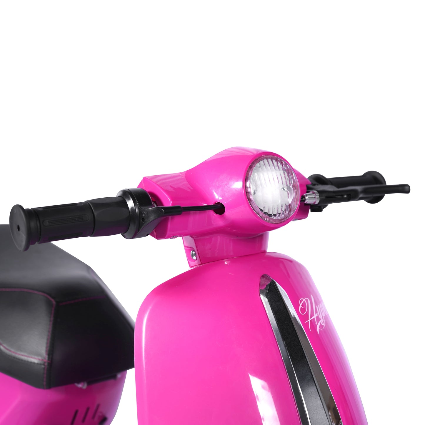 Hyper 24V Retro Electric Scooter with Easy Twist Throttle for Ages 13+, Pink