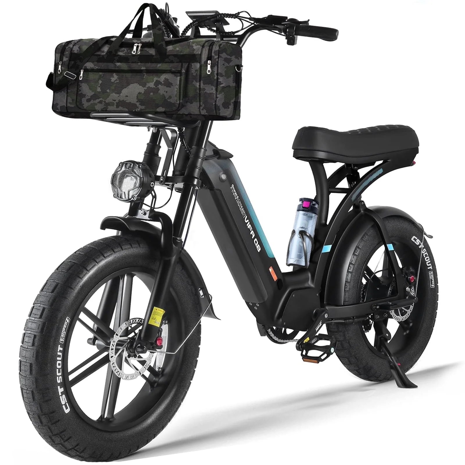 Electric Bike for Adults, 750W Ebike with 48V 20Ah Battery, 31MPH Electric Bicycles, 20'' Fat Tire Ebike, Hydraulic Brake Mountain Bike, 7 Speed Bicicleta Eléctrica Para Adultos, E-Bike UL2849