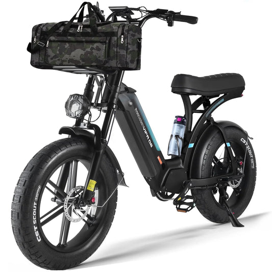 Electric Bike for Adults, 750W Ebike with 48V 20Ah Battery, 31MPH Electric Bicycles, 20'' Fat Tire Ebike, Hydraulic Brake Mountain Bike, 7 Speed Bicicleta Eléctrica Para Adultos, E-Bike UL2849