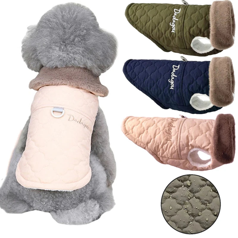 Waterproof Dog Clothes Winter Warm Fleece Doggy Jacket for Small Medium Puppy Coat Chihuahua French Bulldog Costume Pet Supplie