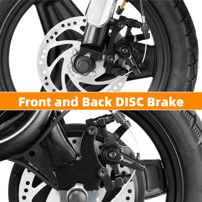 Electric Scooter with Seat, 500W 500Wh Battery 25 Miles Range 20Mph Top Speed, Foldable Electric Scooter for Adults with Basket, White