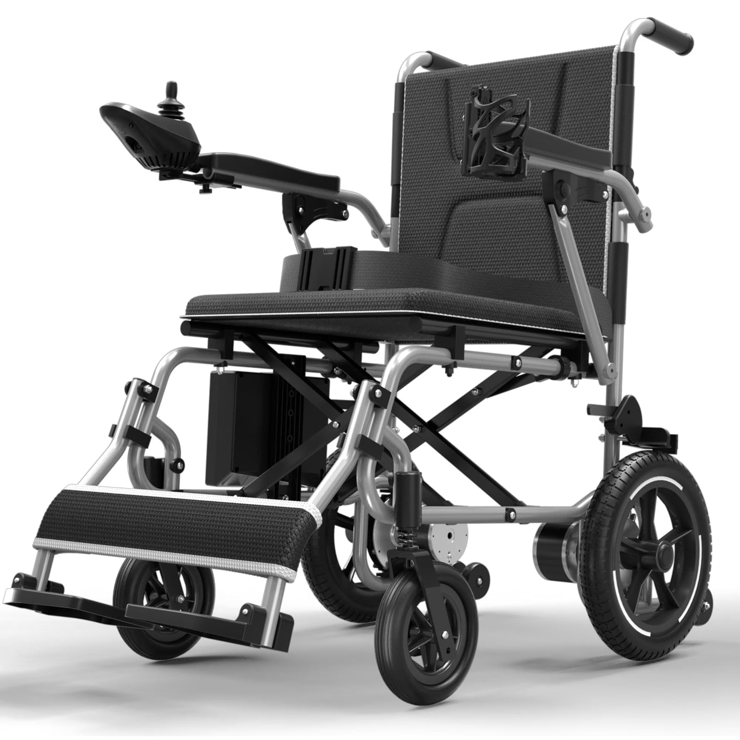 37 Lbs Electric Wheelchair 25+ Miles Long Travel Range, Foldable & Lightweight Motorized Wheelchair with Safety Features Hold up 350Lbs 8-Year Warranty, Ideal for Seniors & Travel