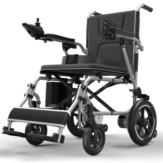 37 Lbs Electric Wheelchair 25+ Miles Long Travel Range, Foldable & Lightweight Motorized Wheelchair with Safety Features Hold up 350Lbs 8-Year Warranty, Ideal for Seniors & Travel