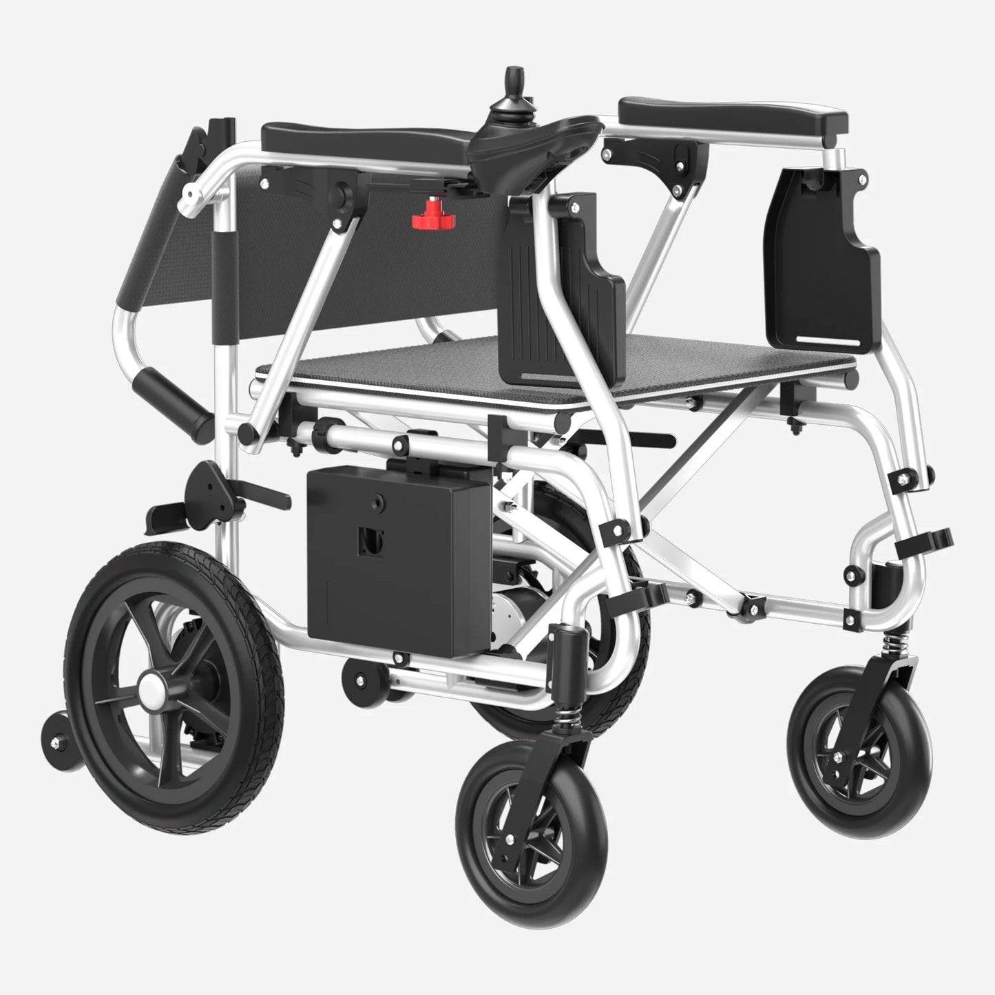 37 Lbs Electric Wheelchair 25+ Miles Long Travel Range, Foldable & Lightweight Motorized Wheelchair with Safety Features Hold up 350Lbs 8-Year Warranty, Ideal for Seniors & Travel