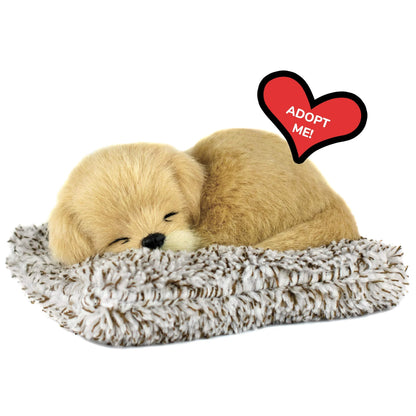 Mini Golden Retriever, Realistic, Lifelike Stuffed Interactive Plush Toy, Electronic Pets, Companion Pet Puppy with 100% Synthetic Fur –