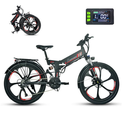 750 W Folding Ebike Lghtweight Electric Bike for Adults, 48V 17AH Foldable Ebike Commuter Electric Bikes with Shimano 27 Speed, Shimano Hydraulic Brakes, UL2849