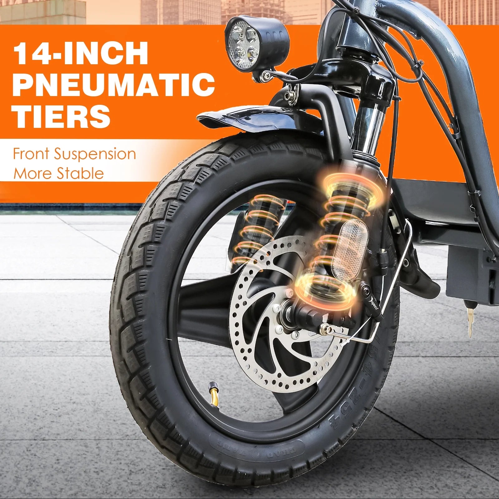 Electric Scooter for Adults with Seat,Peak 1200W Motor,Commuter Foldable Electric Scooter with Basket, Dual Shock Absorbers&14" Wheels,Up to 30 Miles 20Mph,Gray