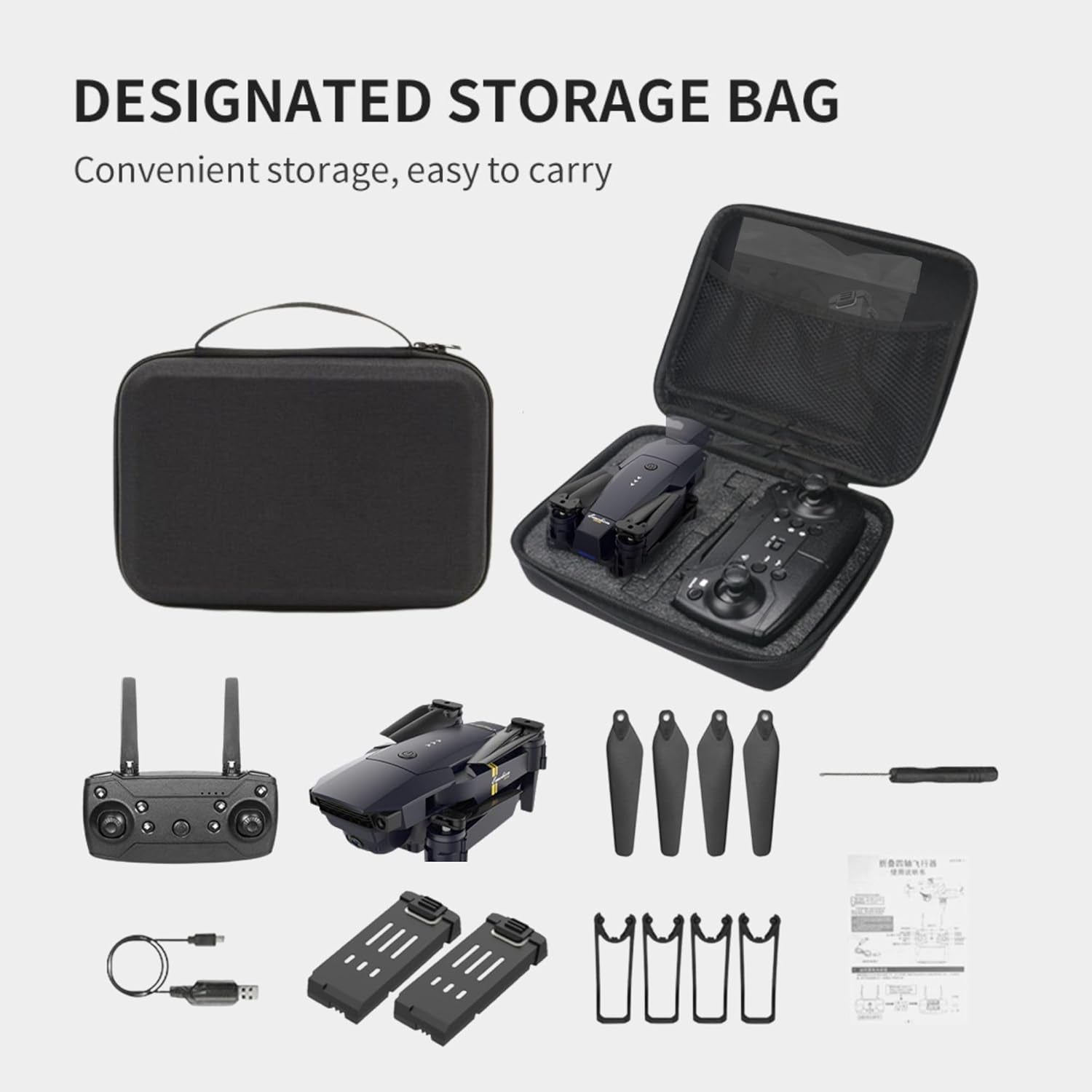 Black Falcon 4K Drone with Camera 2025 Quadcopter Drones for Kids, Drone for Adults, Beginner and Pros | HD Pictures and Videos, Foldable, Silent, 30 MPH Falcon Drones with Camera for Adults 4K