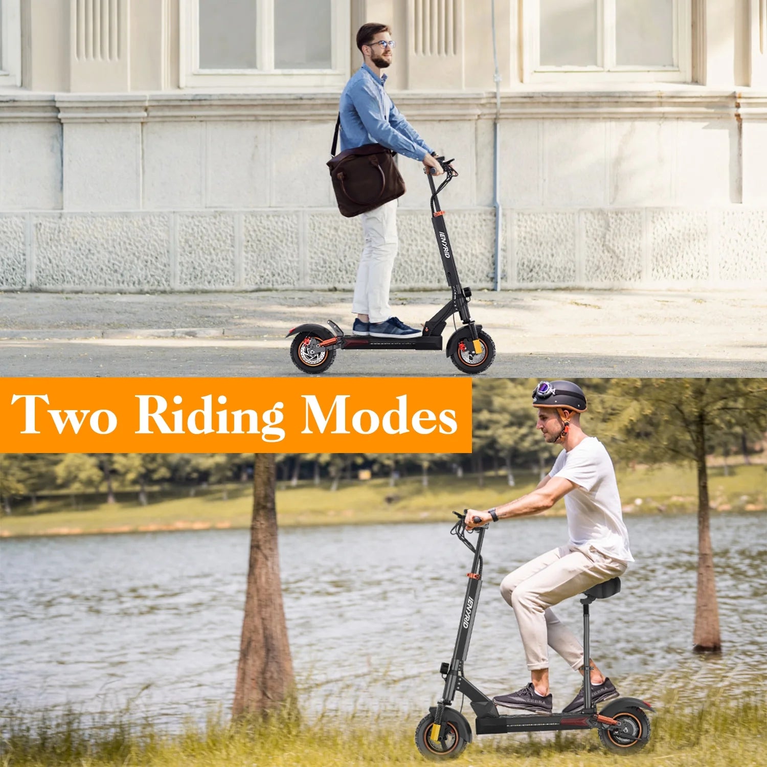 Electric Scooter for Adults with Seat, 800W 12.5Ah Adult Electric Commute Scooter, 3 Speeds Kids Electric Skateboard E-Scooter Bikes, up to 28Mph & 32Miles Range