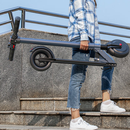 Electric Scooter for Adults & Teens, 15 Miles Range & 15 Mph, 250W Adult Electric Scooter with LED Display and Braking System, Foldable Commute E Scooter,Blue