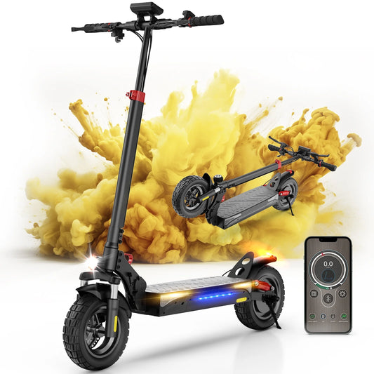 800W Electric Scooter, up to 25 Mph,25Miles Range, Dual Brake, Folding Scooter for Adults, off Road Electric Scooter