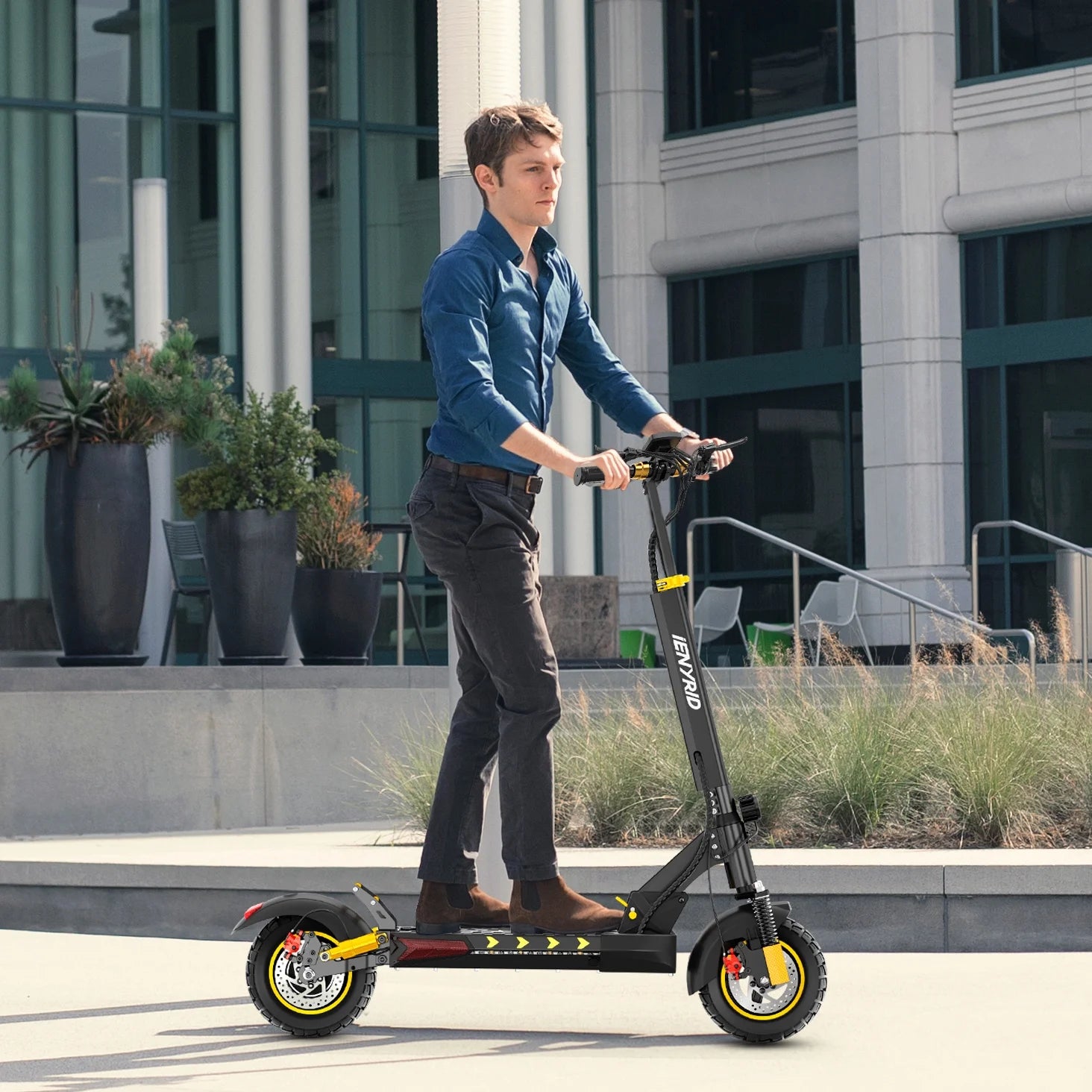 Electric Scooter for Adult with Seat, 800W Foldable City Commuting Escooter, 3 Speeds / 48V 12.5Ah / 28 Mph 30 Miles Range / 330 Lbs Capacity, E-Scooter for Kids 12+