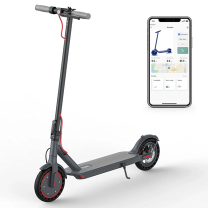 J078 Electric Scooter for Men and Women 8.5" Solid Tire 19Mph Power by 350W Motor Max 21 Mile Range Folding Commuting E Scooter